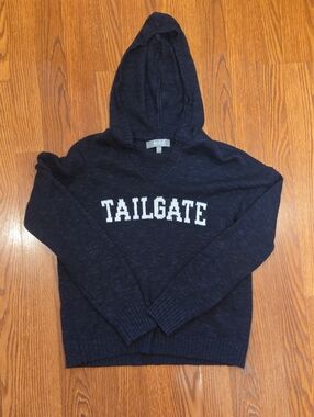 Marled Navy Tailgate Hoodie Sweater